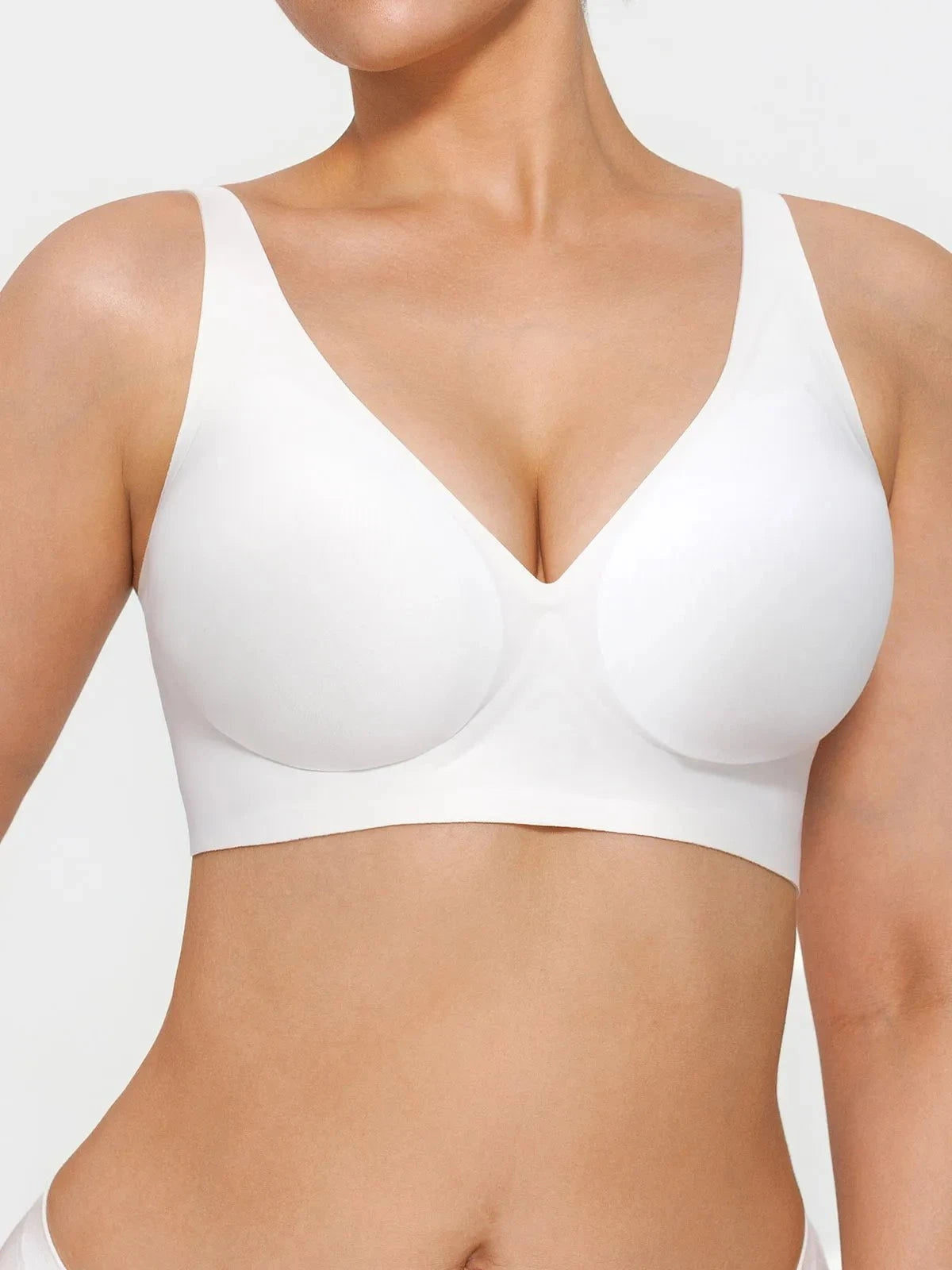 Seamless Wireless Jelly Comfort Plunge Bra