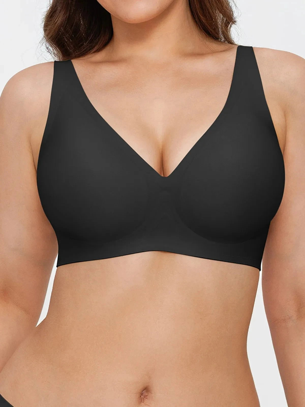 Seamless Wireless Jelly Comfort Plunge Bra