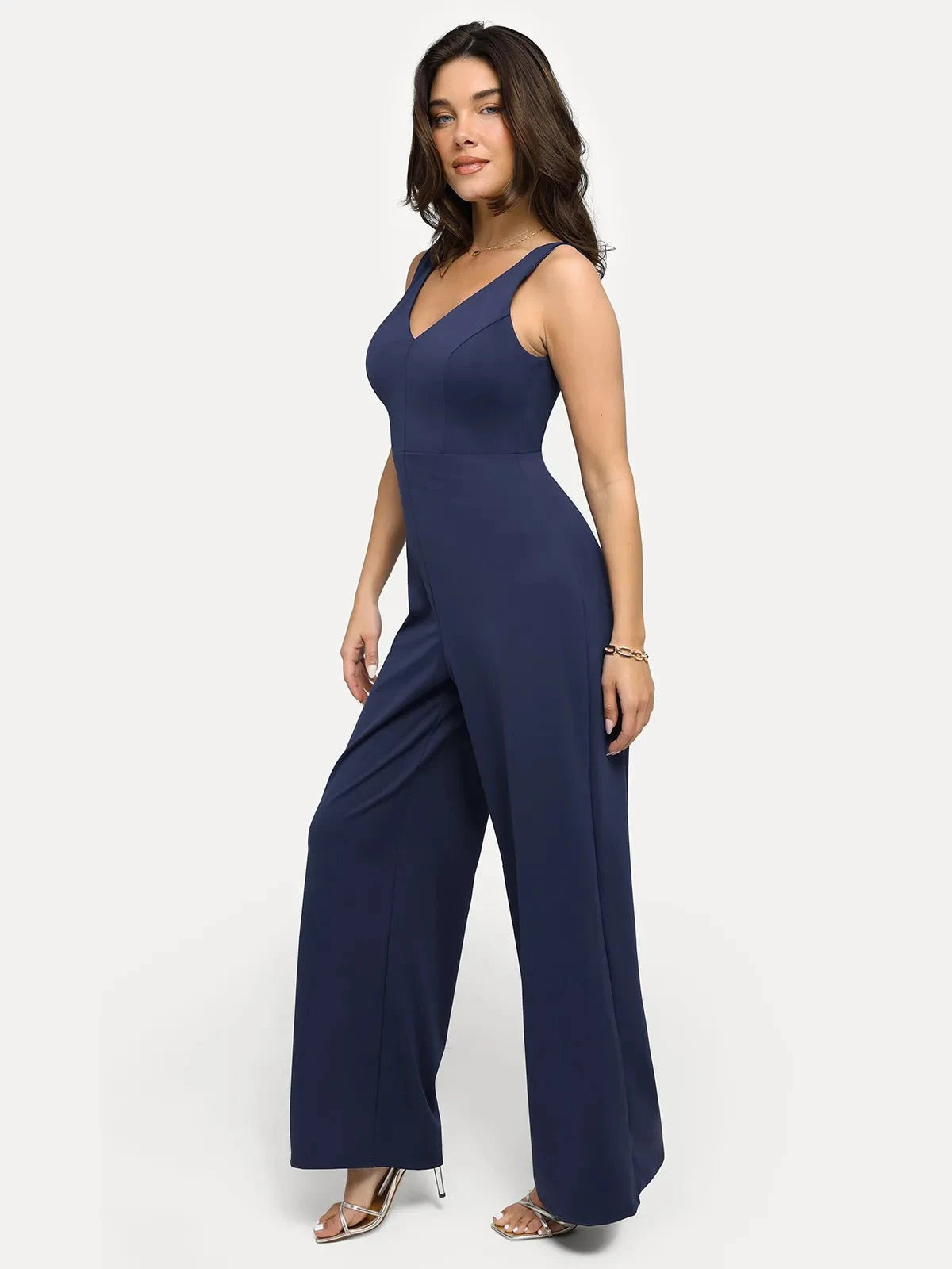 Shapewear Slimming Wide-Leg Jumpsuit