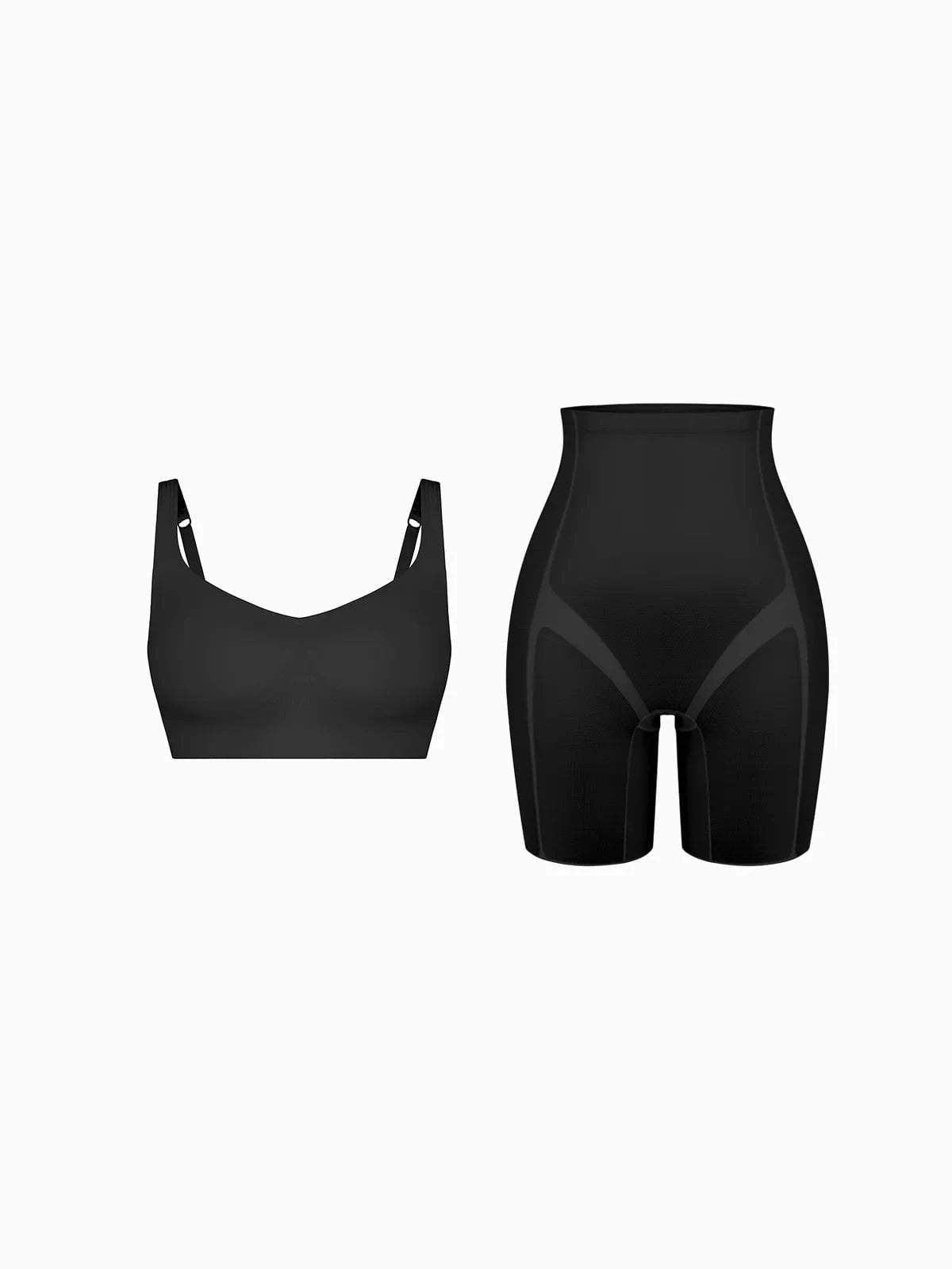 Seamless Underwire-Free Smoothing Bra Butt-Lifting Shorts Set