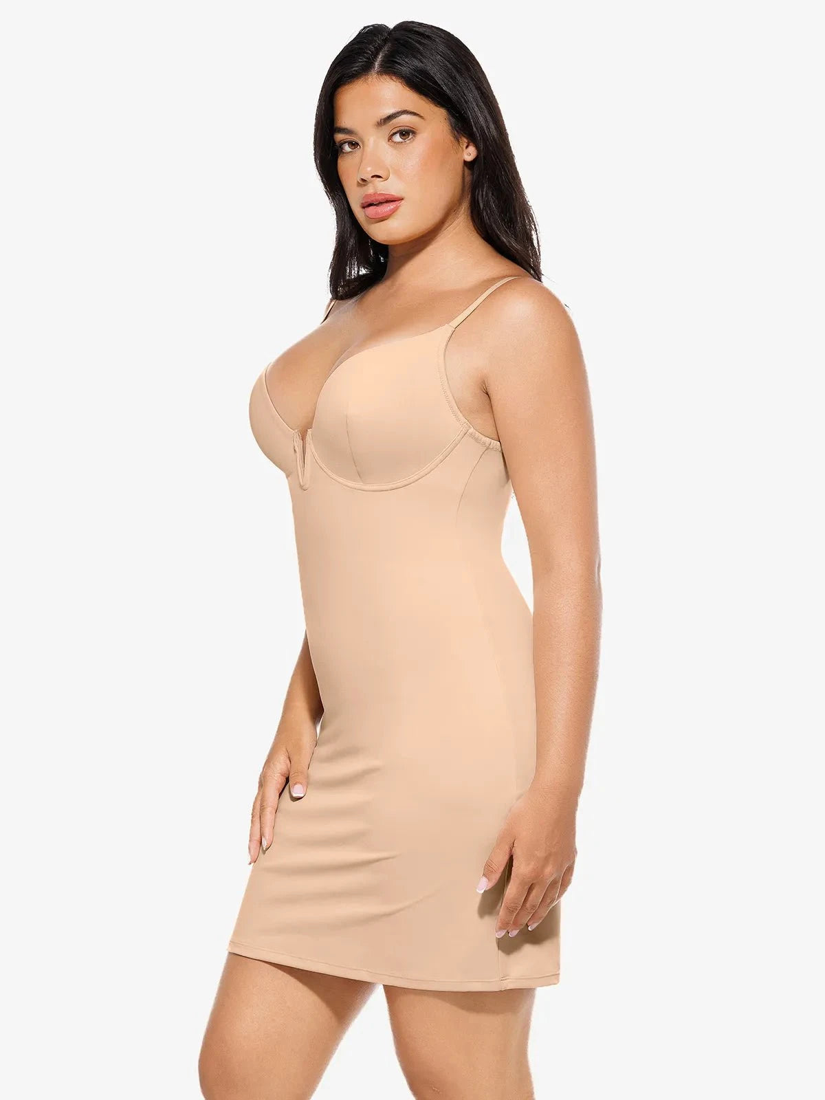Shapewear 2-in-1 Lace Overlay Sculpting Dress