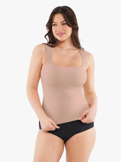 Cloud-Touch Double-Layer Shaping Sleeveless Top