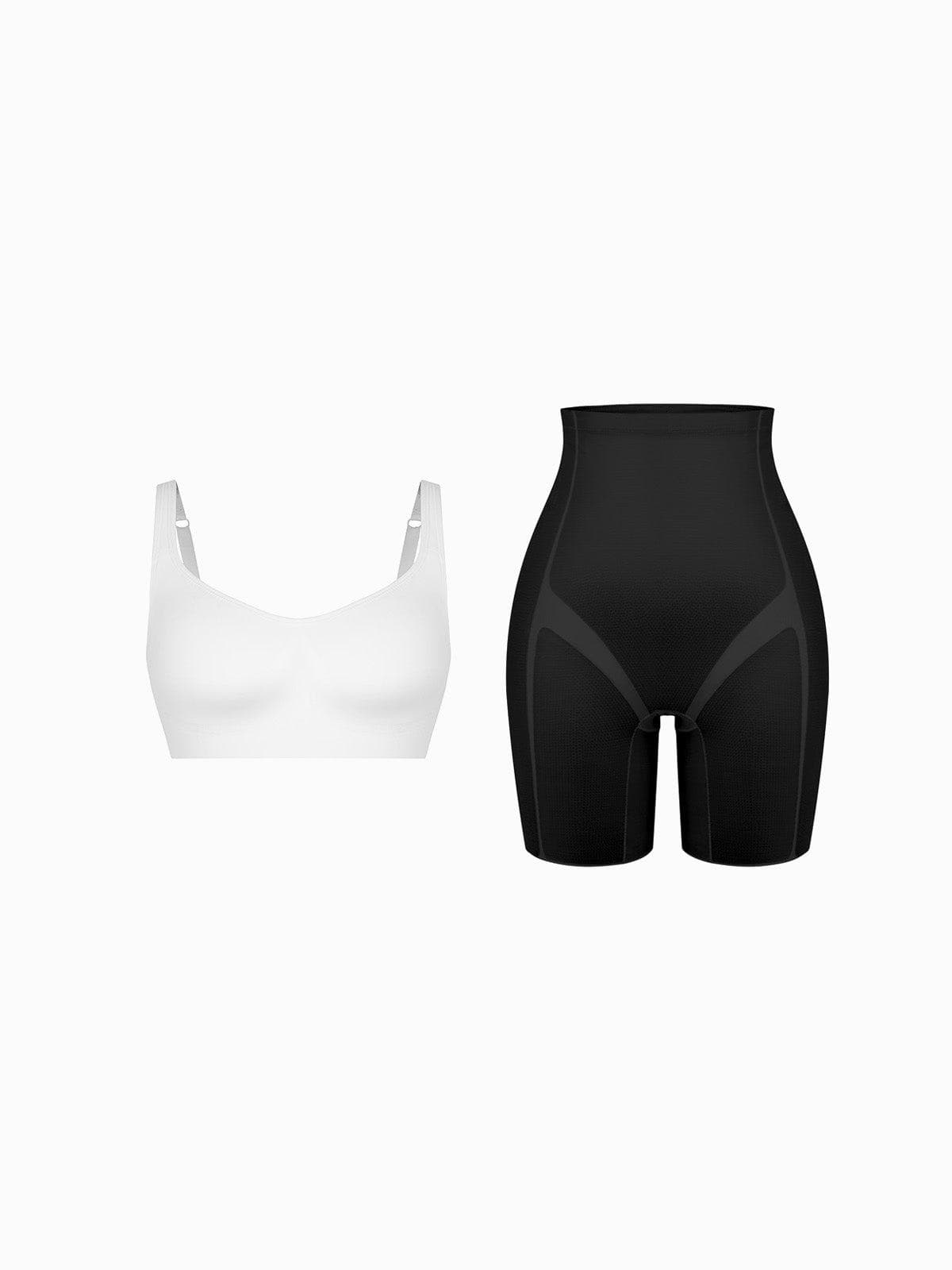 Seamless Underwire-Free Smoothing Bra Butt-Lifting Shorts Set