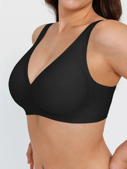 Seamless Wireless Jelly Comfort Plunge Bra