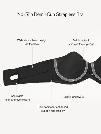 Push-Up Unlined Underwire Strapless Bra Bundle