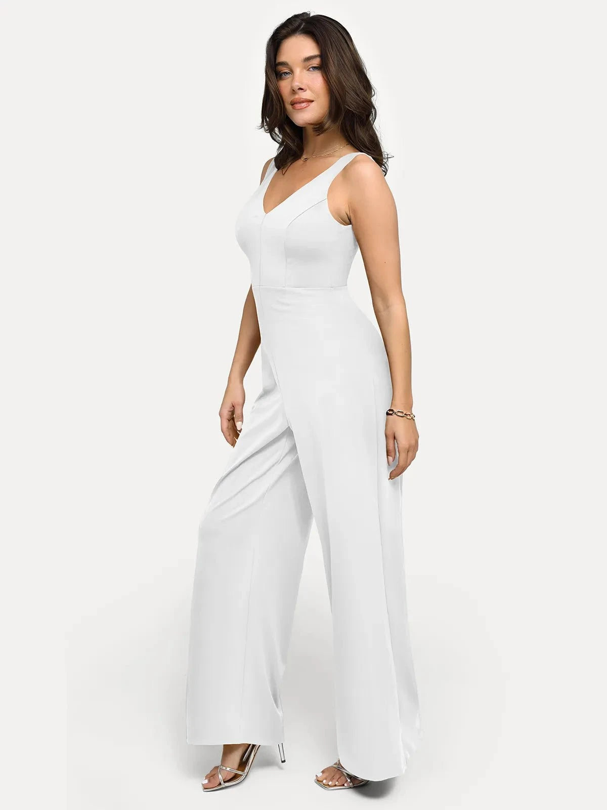 Shapewear Slimming Wide-Leg Jumpsuit
