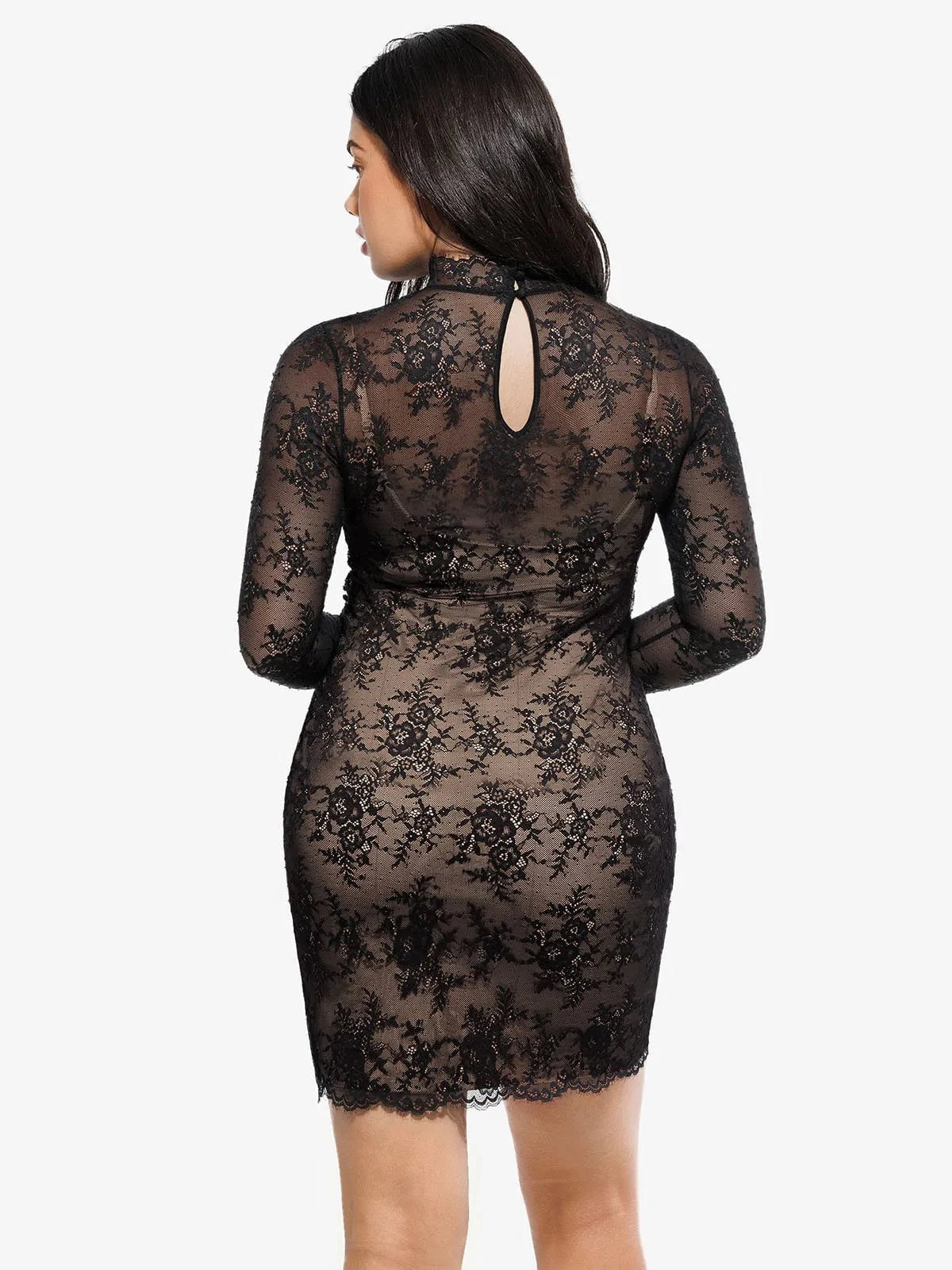 Shapewear 2-in-1 Lace Overlay Sculpting Dress