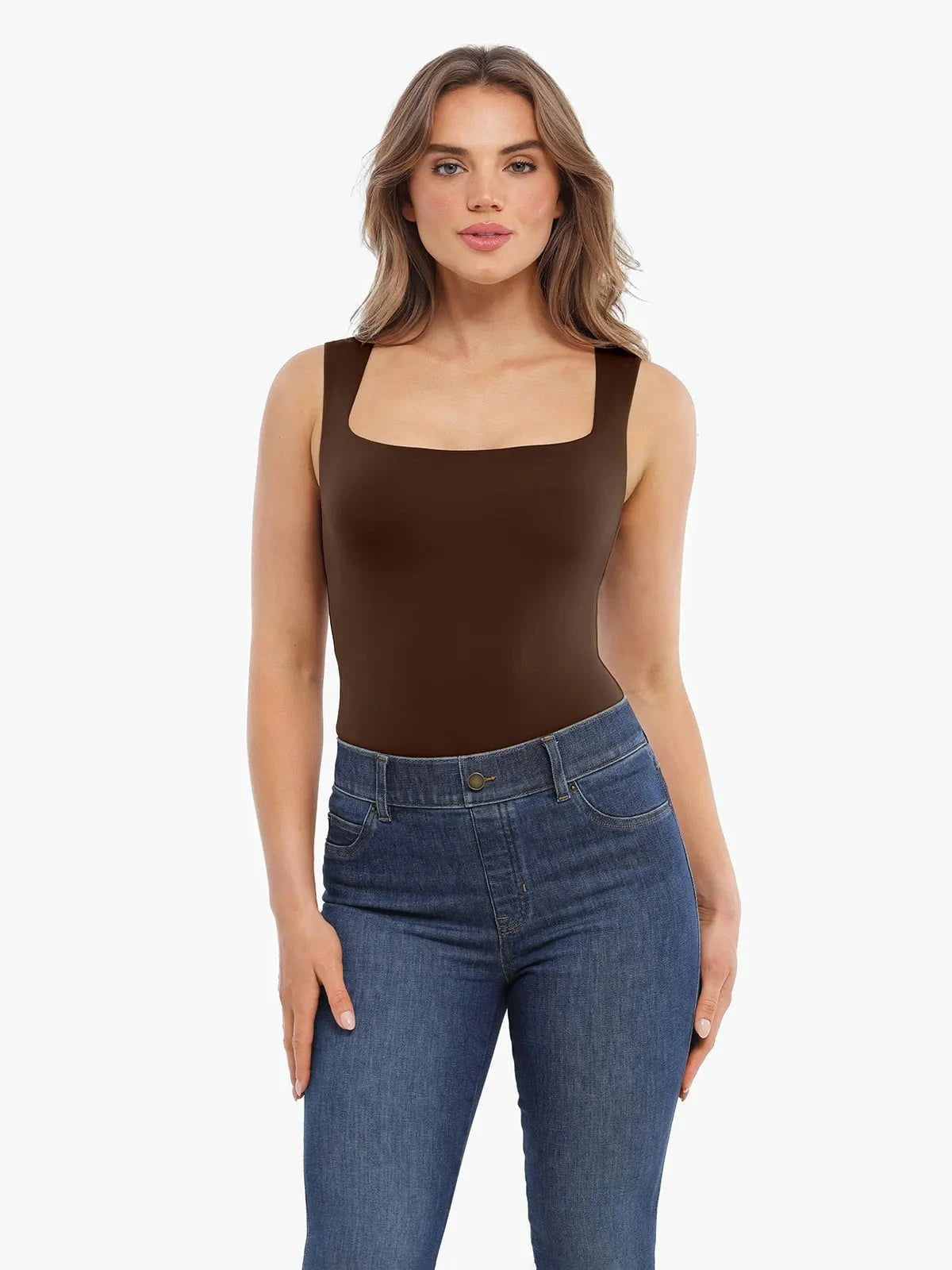 Cloud-Touch Double-Layer Shaping Sleeveless Top