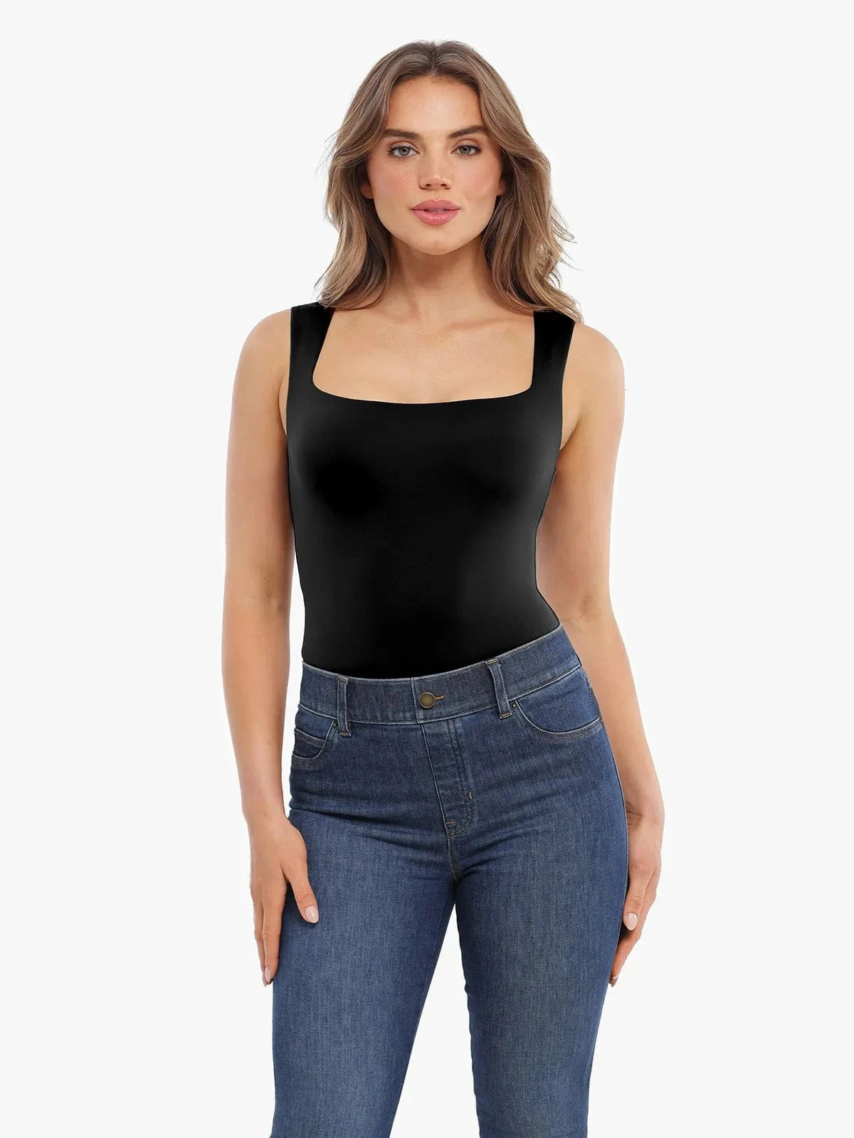 Cloud-Touch Double-Layer Shaping Sleeveless Top