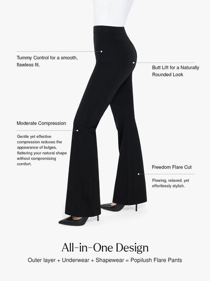 Shapewear Freedom Tummy Control Flare-Leg Ponte Pants