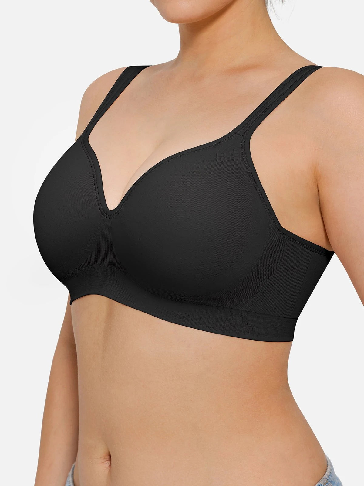 Seamless Wireless Adjustable Comfort Minimizer Support Bra