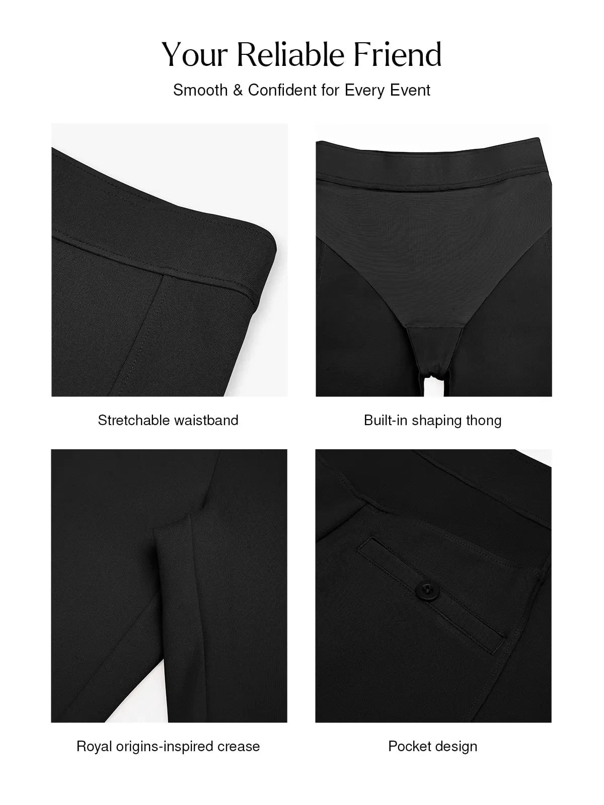 Shapewear Freedom Tummy Control Flare-Leg Ponte Pants