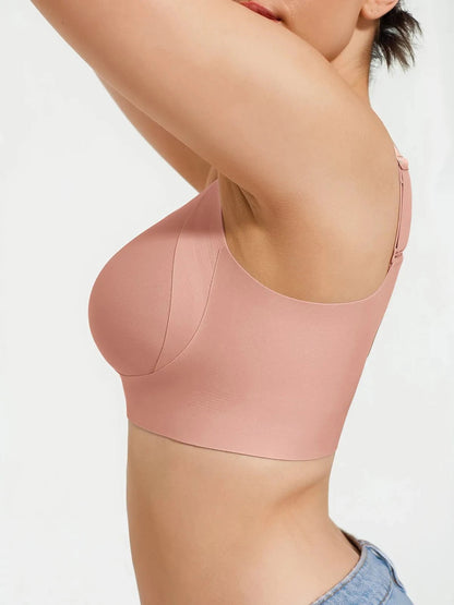 Wireless Wide Strap Everyday Supportive Push Up Comfort Bra