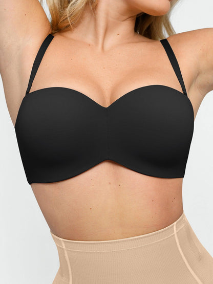 Push-Up Unlined Underwire Strapless Bra Bundle