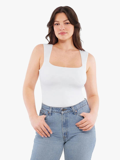 Cloud-Touch Double-Layer Shaping Sleeveless Top
