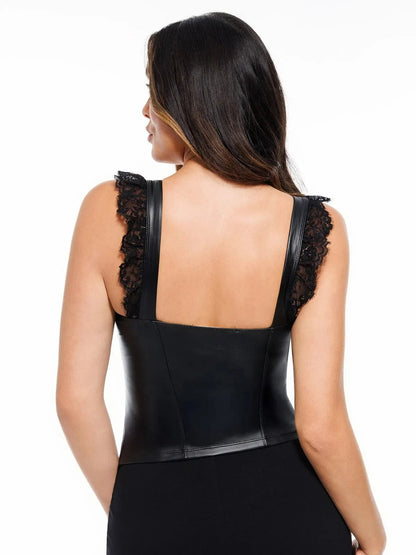 Lace Trim Sculpting Camisole Top