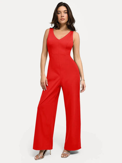 Shapewear Slimming Wide-Leg Jumpsuit