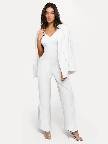 Shapewear Slimming Wide-Leg Jumpsuit