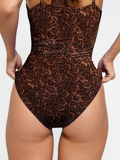 Shapewear Plunging V Slimming One-Piece Swimsuit