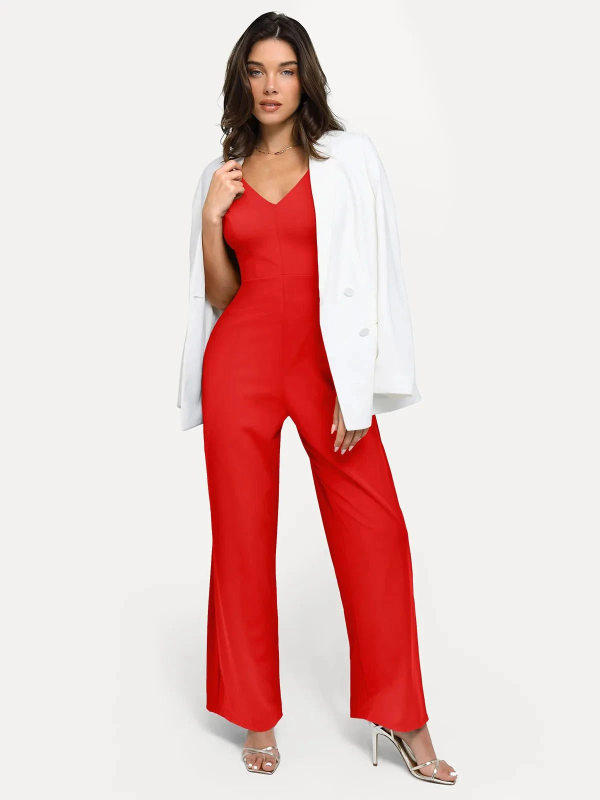 Shapewear Slimming Wide-Leg Jumpsuit