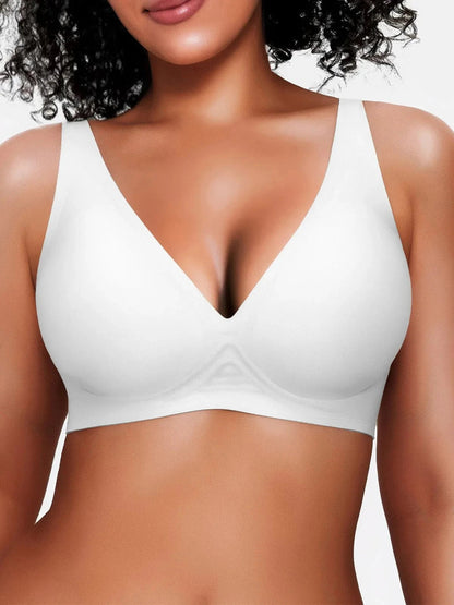 Seamless Wireless Jelly Comfort Plunge Bra