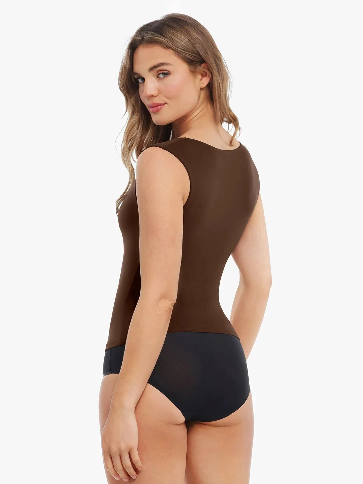 Cloud-Touch Double-Layer Shaping Sleeveless Top