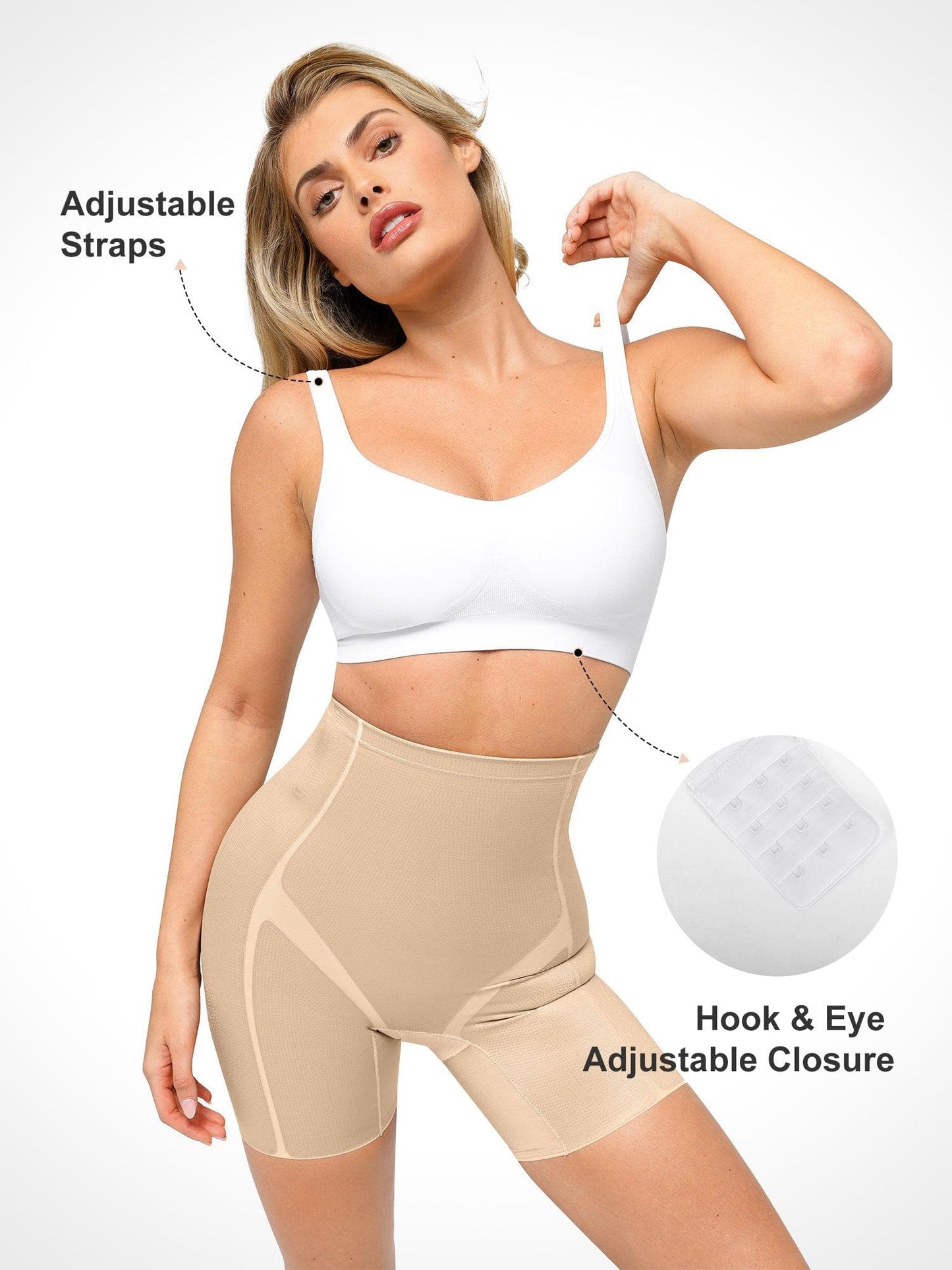 Seamless Underwire-Free Smoothing Bra Butt-Lifting Shorts Set