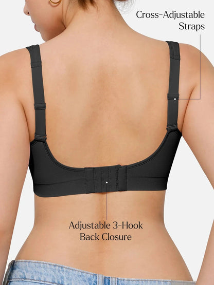 Seamless Wireless Adjustable Comfort Minimizer Support Bra