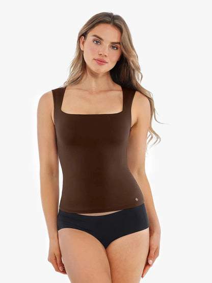 Cloud-Touch Double-Layer Shaping Sleeveless Top