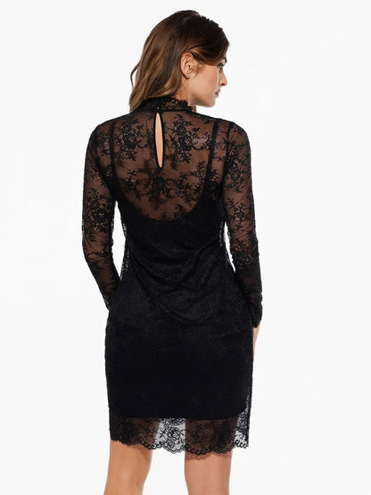 Shapewear 2-in-1 Lace Overlay Sculpting Dress