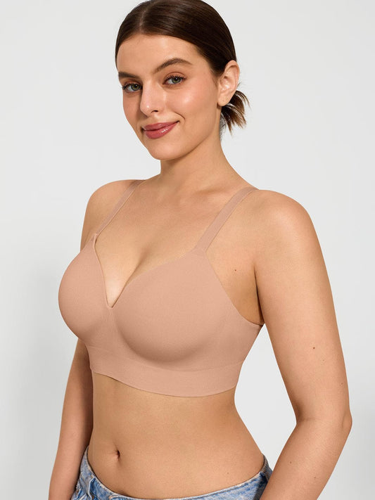 2-Pack ContourLift™ Seamless Wireless Shaping Push Up Bra Bundle