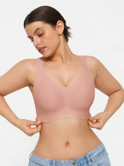Wireless Wide Strap Everyday Supportive Push Up Comfort Bra