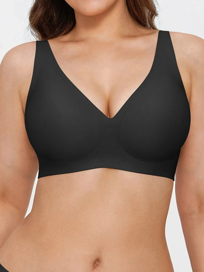 Seamless Wireless Jelly Comfort Plunge Bra