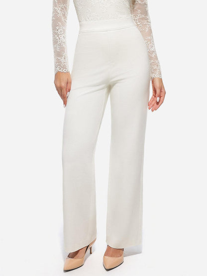 Shapewear Executive High Waisted Wide-Leg Ponte Pants