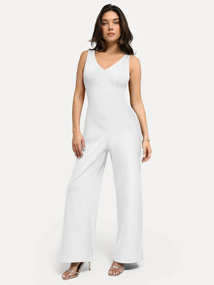 Shapewear Slimming Wide-Leg Jumpsuit