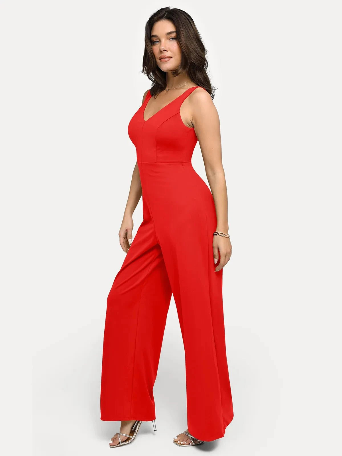 Shapewear Slimming Wide-Leg Jumpsuit